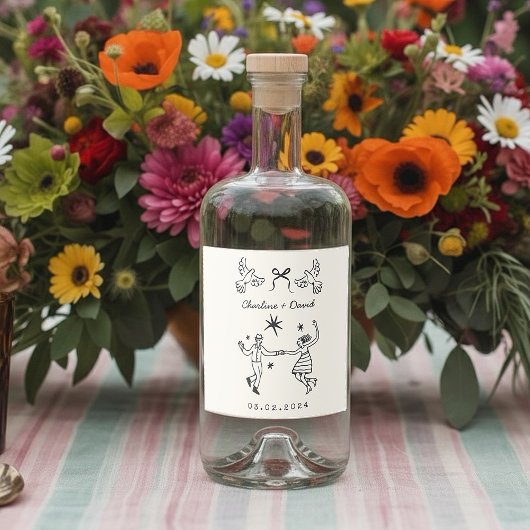 Hand Drawn Scribble Wedding  Likeurfles Etiket