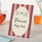 Hand Drawn Scribble Wedding Polaroid sign Reclamebord Met Voetstuk (Insitu)