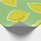 Hand drawn seamless pattern with lemons in yellow, cadeaupapier (Hoek)