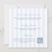 Hand-Drawn Seashell Monogram Coastal Bridal Shower Kaart (Achterkant)