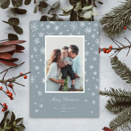 Hand Drawn Snowflake Holiday Kaart