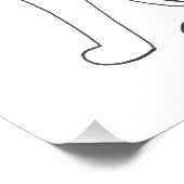 Hand Drawn Sphynx Cat Minimalist Design Perfect Poster (Hoek)