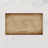 Hand-Drawn Square & Compass Parchment Visitekaartje (Achterkant)