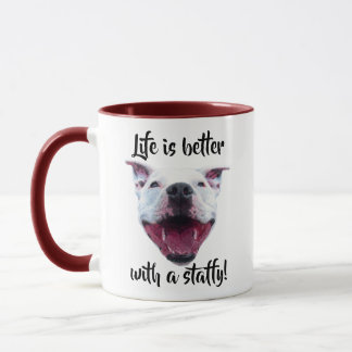 Hand Drawn Staffordshire Bull Terrier Mug Mok
