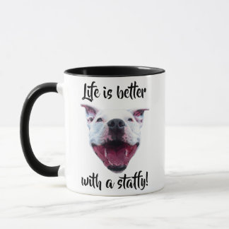 Hand Drawn Staffordshire Bull Terrier Mug Mok