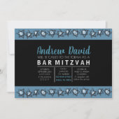HAND-DRAWN STARS Bar Bat Mitzvah Uitnodiging (Voorkant)