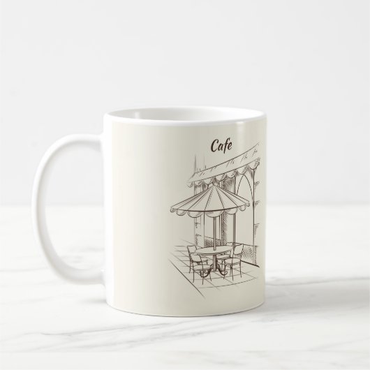 Hand Drawn Street met Cafe' Koffiemok (Links)