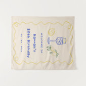 Hand Drawn Summer Adult 30th Birthday Party Wandkleed (Voorkant (horizontaal))