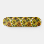 Hand Drawn Sunflower Persoonlijk Skateboard (Horizontaal)