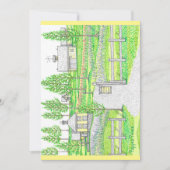 Hand Drawn Sunny Hill Boerderij Flat Kaart (Voorkant)