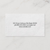 Hand Drawn Teapot and Cup | Tea Leaves Visitekaartje (Achterkant)