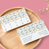 Hand Drawn Tegel Pattern Simple Elegant 10 Klantenkaartje