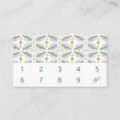 Hand Drawn Tegel Pattern Simple Elegant 10 Klantenkaartje (Voorkant)