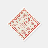 Hand Drawn That's Amore Italian Bridal Shower Servet (Hoek)