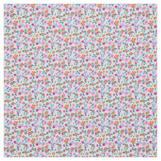 Hand Drawn Tiny Floral Pattern Stof (Swatch)