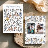 Hand Drawn | To All a Good Night Christmas  Feestdagenkaart