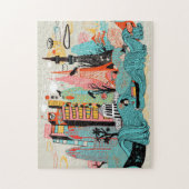 Hand Drawn Tokyo Japan Legpuzzel (Verticaal)