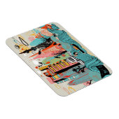 Hand Drawn Tokyo Japan Magneet (Rechterzijde)