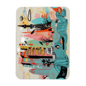 Hand Drawn Tokyo Japan Magneet (Verticaal)