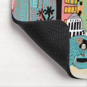 Hand Drawn Tokyo Japan Muismat (Hoek)