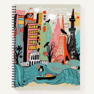 Hand Drawn Tokyo Japan Notitieboek