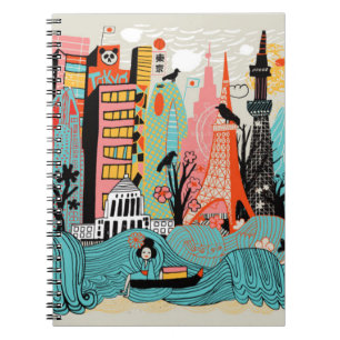 Hand Drawn Tokyo Japan Notitieboek