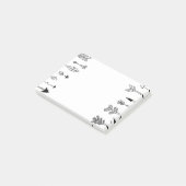 Hand Drawn Tribal Arrow Art Post-it® Notes (Schuin)