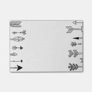 Hand Drawn Tribal Arrow Art Post-it® Notes