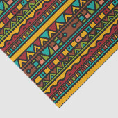 Hand Drawn Tribal Pattern Earth Tones Tissuepapier (Detail)