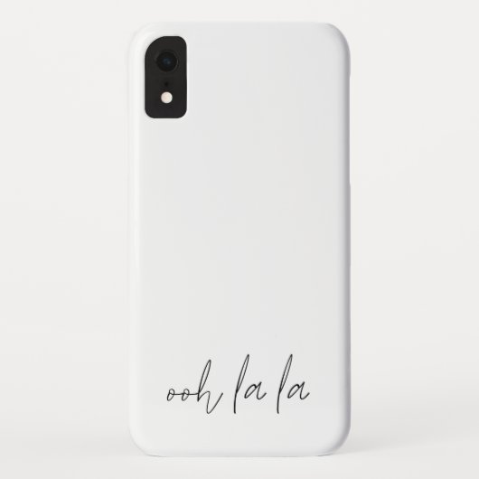 Hand Drawn Typografie Ooh La La Quote Case-Mate iPhone Case (Achterkant)
