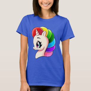 Hand Drawn Unicorn Rainbow Stropdas-Dye T-Shirt