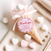 Hand Drawn Valentine Little Sweetheart Baby Shower Bedankjes Labels