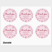 Hand Drawn Valentine Little Sweetheat Baby Shower Ronde Sticker (Vel)
