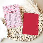 Hand Drawn Valentine Over Or Under Baby Shower Kaart