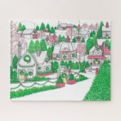 Hand Drawn  Village Holiday Puzzle Legpuzzel (Horizontaal)