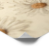 Hand-drawn vintage daisies arranged insoft pattern poster (Hoek)