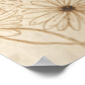 Hand-drawn vintage daisies poster (Hoek)