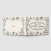 Hand Drawn Vintage Wedding Gastenboek (Volledig)