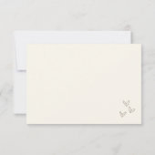  Hand Drawn Vintage Whimsical Wedding RSVP Kaartje (Achterkant)