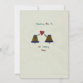 Hand Drawn Wedding Invitation Card Kaart (Voorkant)