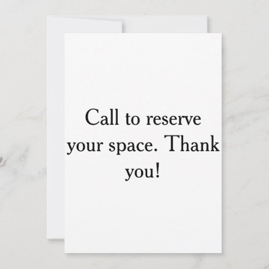 Hand Drawn Wedding Invitation Card Kaart (Achterkant)