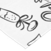 hand drawn wedding marriage bridal toile tafelkleed (Gekanteld)