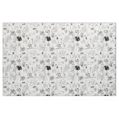 hand drawn wedding marriage engagement proposal stof (Fat Quarter)