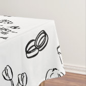 hand drawn wedding marriage engagement proposal tafelkleed (Voorbeeld)