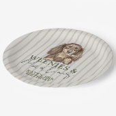 Hand Drawn Weenies and Martinis Dachshund Papieren Bordje (Gekanteld)