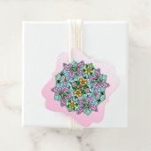 Hand Drawn Whimsical Butterfly Mandala Bedankjes Labels (In situ)
