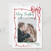 Hand Drawn Whimsical Christmas Feestdagenkaart (Voorkant)