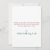 Hand Drawn Whimsical Christmas Feestdagenkaart (Achterkant)