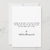 Hand Drawn Whimsical Christmas Feestdagenkaart (Achterkant)