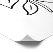 Hand-Drawn Whimsical Lemon Branch Art Poster (Hoek)